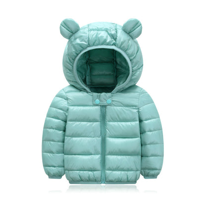 Cotton-padded jacket with ears