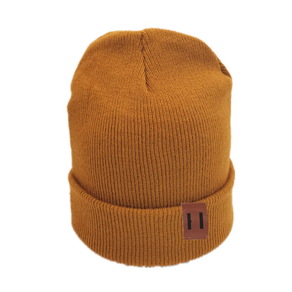 Pure color wild wool hat for men and women