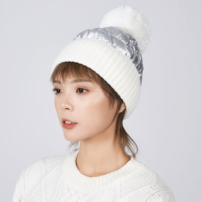 Thick woolen ladies warm hat