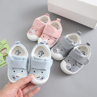 Baby Toddler Shoes Small Cloth Shoes Cute Cartoon Embroidery