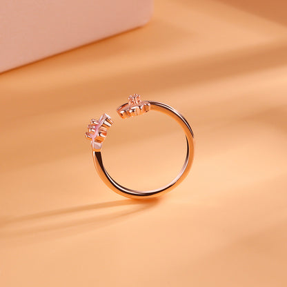 Korean Style Sakura Rings