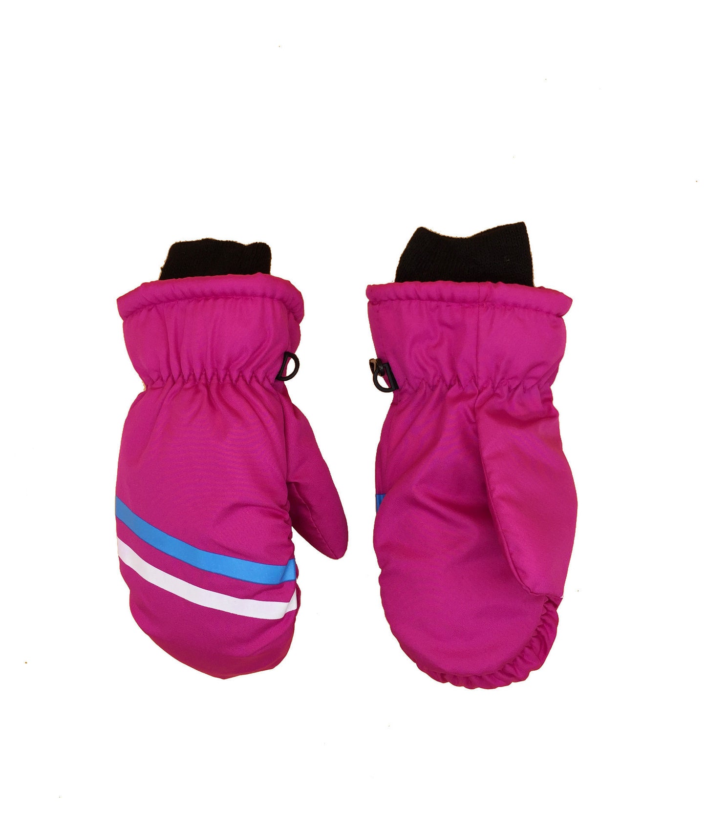 Children's Thick Geometric Print Warm Ski Gloves