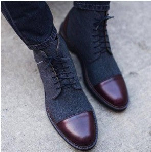 Customized Color Matching Men's Boots Foreign Trade New Basic Boots Men