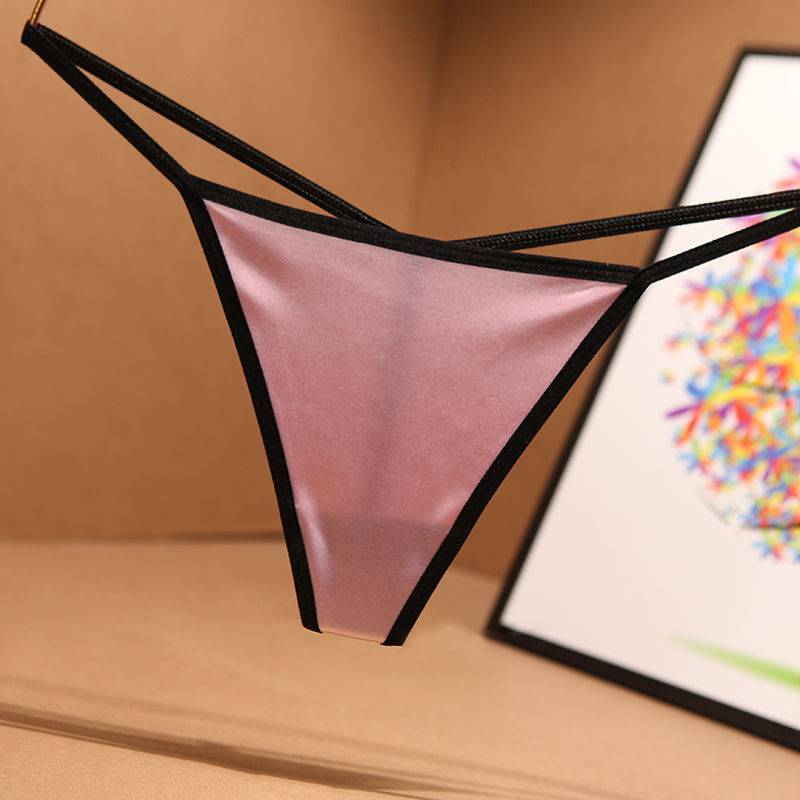 Thong Stretch Satin Skin-Friendly Panties