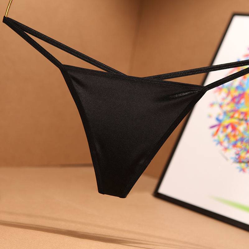 Thong Stretch Satin Skin-Friendly Panties