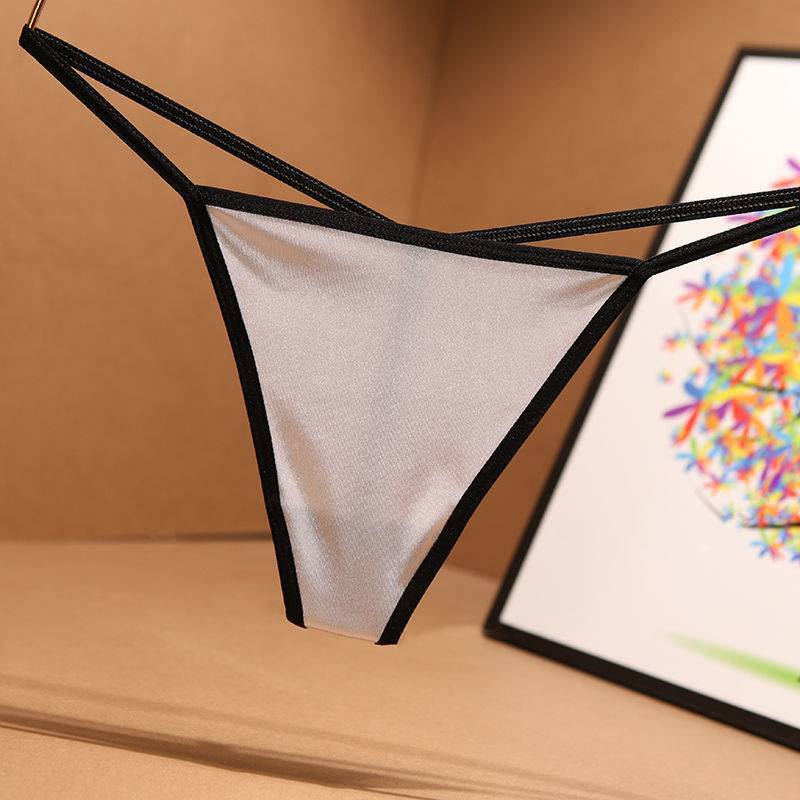 Thong Stretch Satin Skin-Friendly Panties