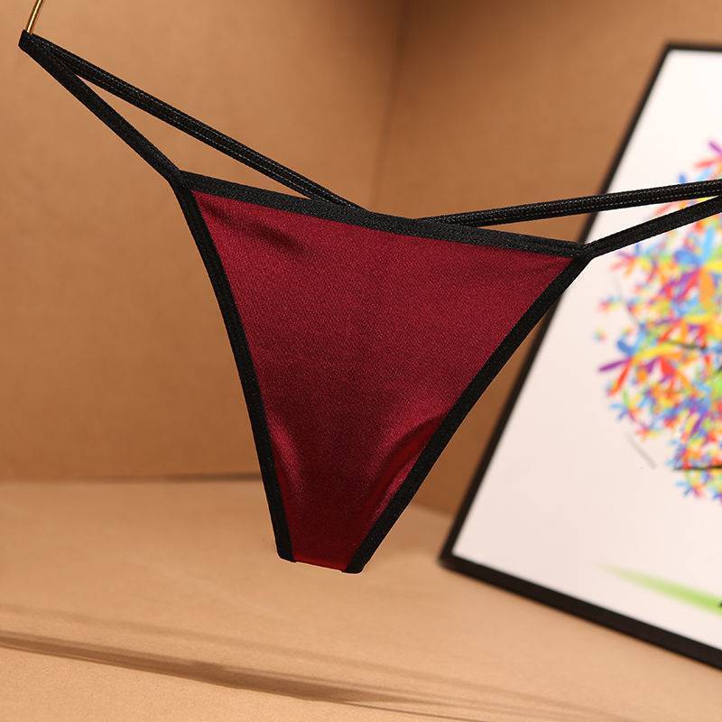 Thong Stretch Satin Skin-Friendly Panties