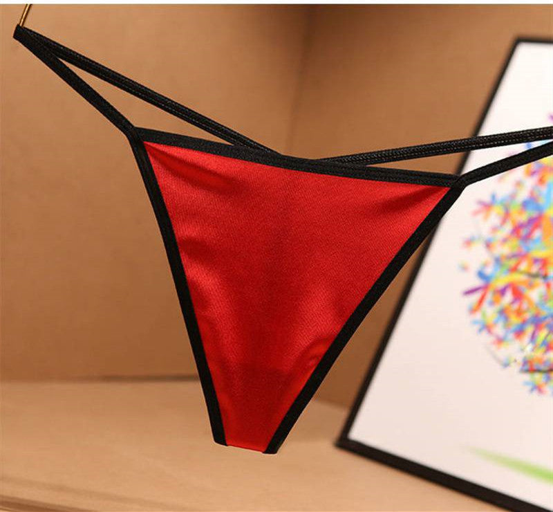 Thong Stretch Satin Skin-Friendly Panties