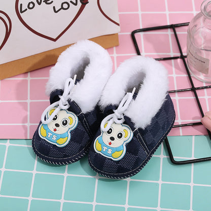 New Baby Cotton Shoes Boots Cute Rabbit Men And Women Baby Cotton Shoes Soft Sole