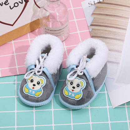 New Baby Cotton Shoes Boots Cute Rabbit Men And Women Baby Cotton Shoes Soft Sole