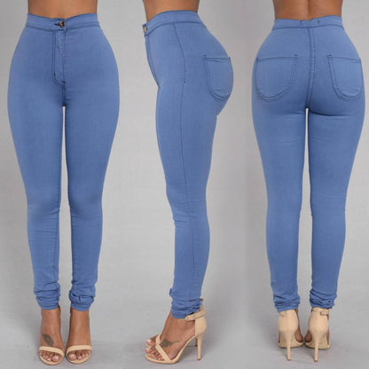 Thin waist stretch pencil pants