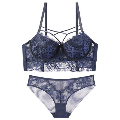 Lingerie Lace Set With Underwire Bra