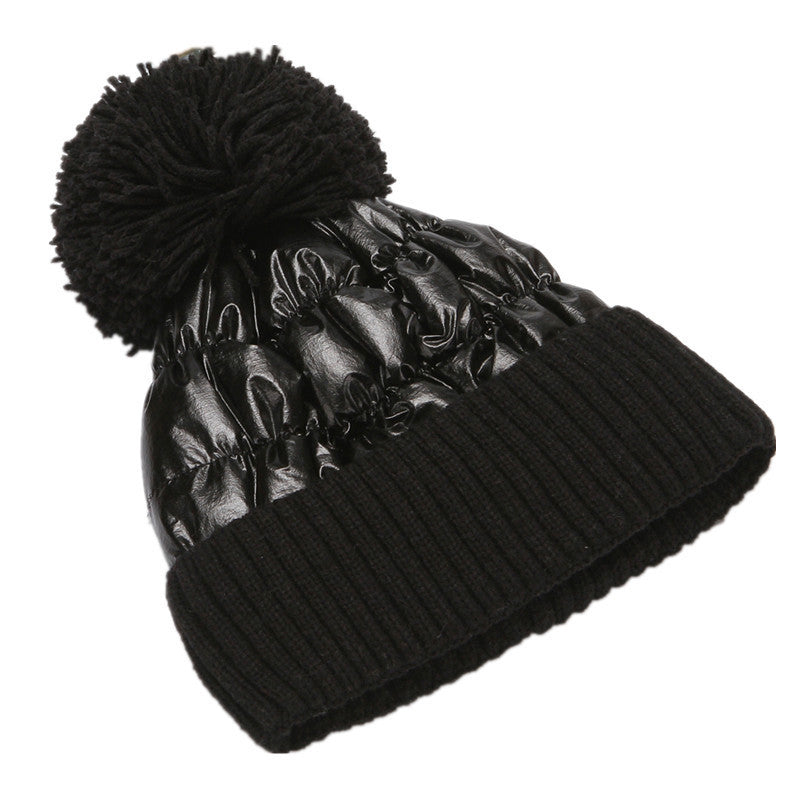 Thick woolen ladies warm hat