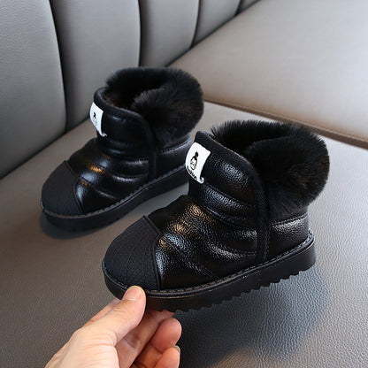 Baby high top cotton shoes