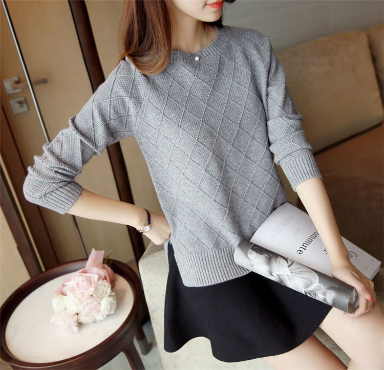 Loose Sweaters Solid Color