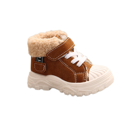 Fleece-lined Waterproof Short Boy's Boots