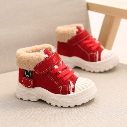 Fleece-lined Waterproof Short Boy's Boots