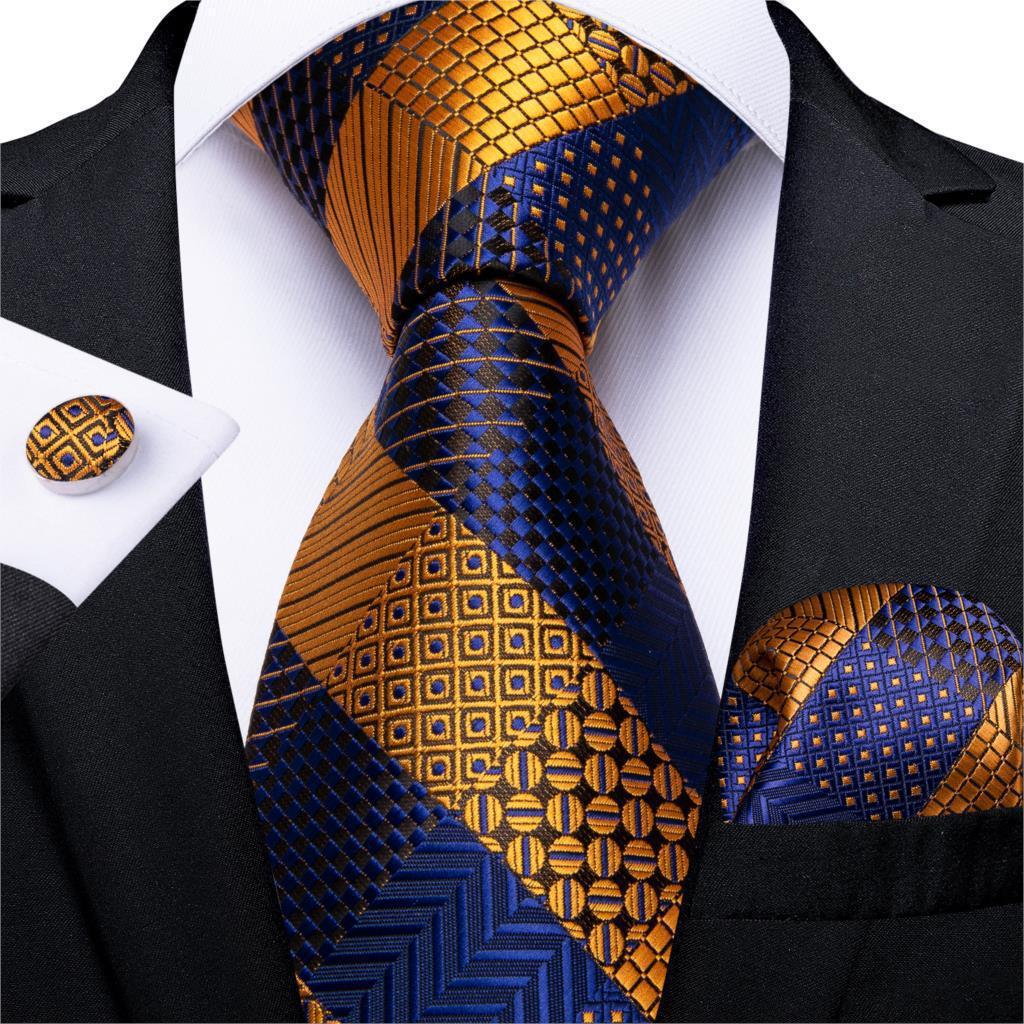 Neckties Luxury Black And Gold