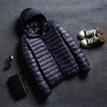 Hooded Short Ultra-thin Down Jacket