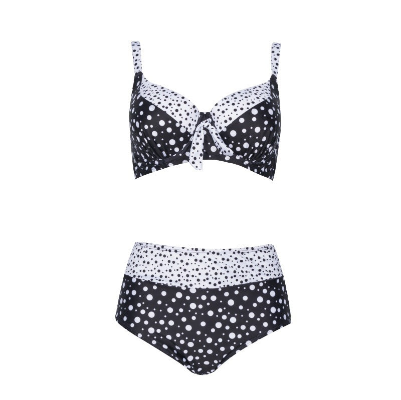 Retro wave dot bikini