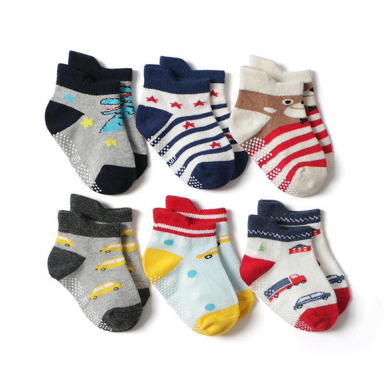 Children's Cotton Non-slip Cartoon Floor Socks