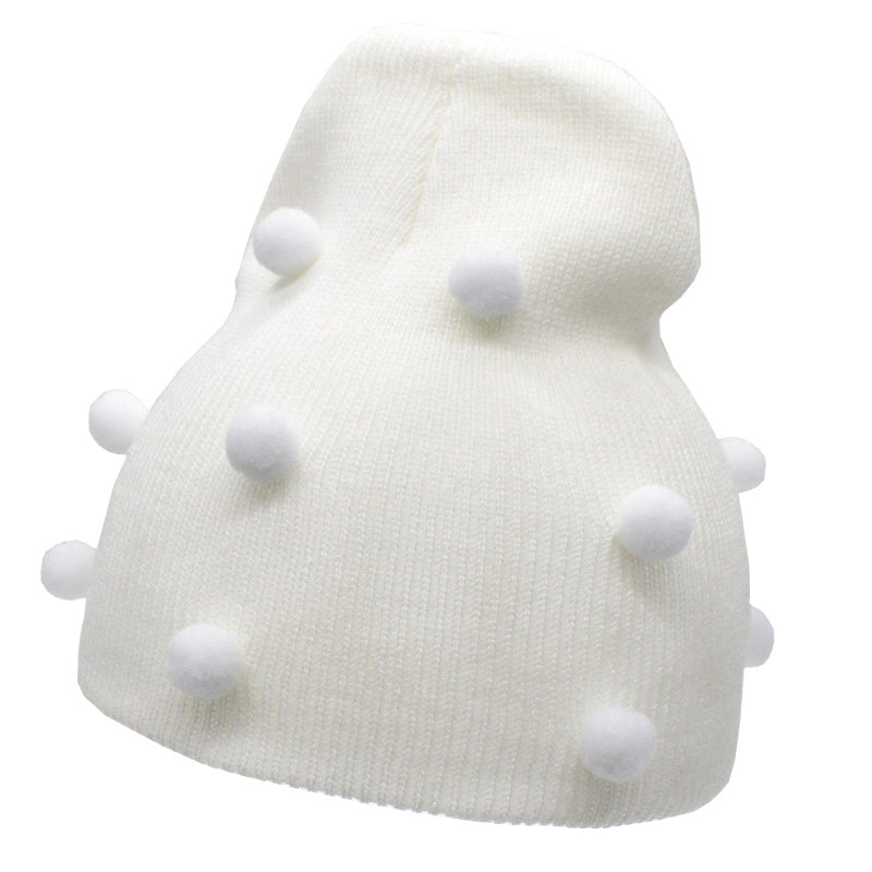 Baby wool knitted warm cap