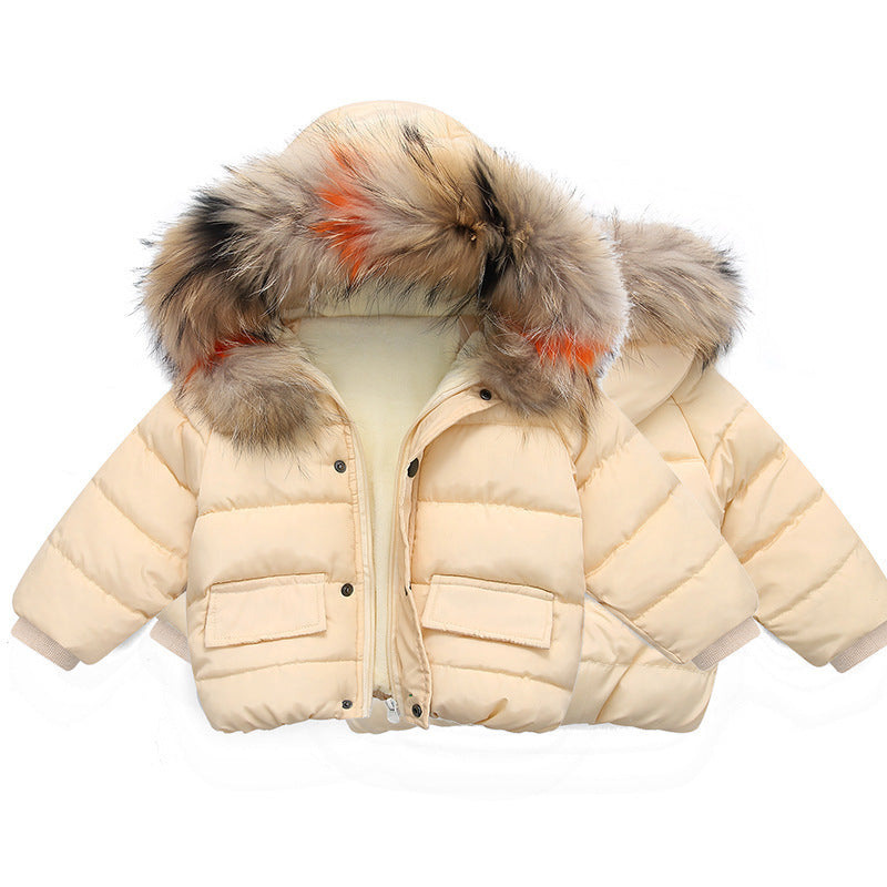 Baby girl's hand-stuffed cotton coats