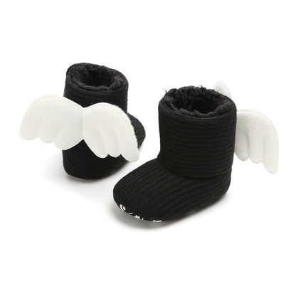 Winter Warm Small Wing High Boots Baby Cotton Boots