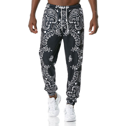 Printed jogging pants casual pants