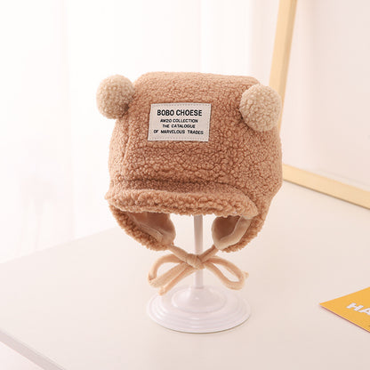 Baby Cute Lamb Velvet Children's Lei Feng Hat