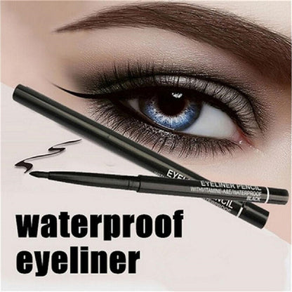 Automatisch rotierender wasserfester Eyeliner-Stift Schwarz Braun