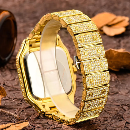 Iced Out Rhinestone Quartz Watches