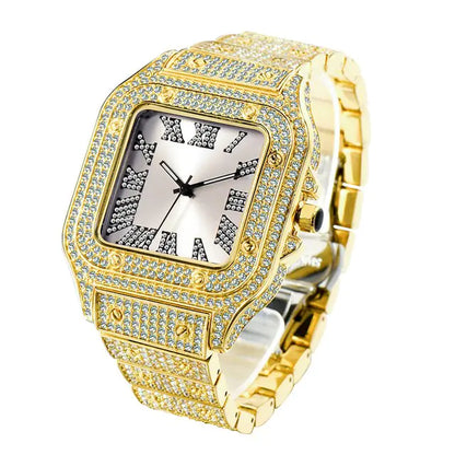 Iced Out Rhinestone Quartz Watches