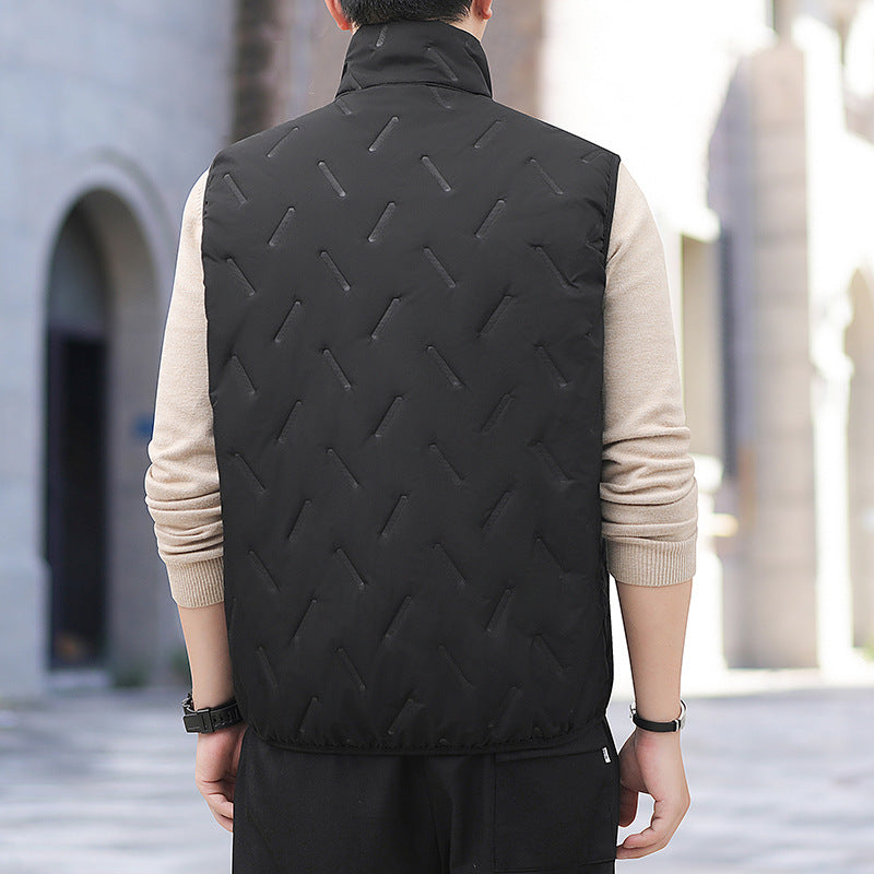 Collar Fleece-lined Thickened Lamb Wool Vests