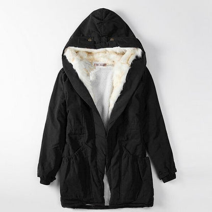 Thick Slim Fit Fur Collar Down Jackets