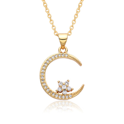 Fashion Moon Necklace Female Niche