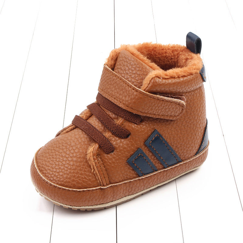 Sports Soft-sole Cotton Shoes High-top Baby Shoes Baby's Shoes