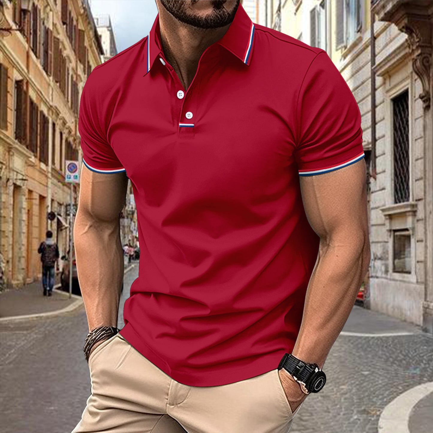 Button polo T-shirts