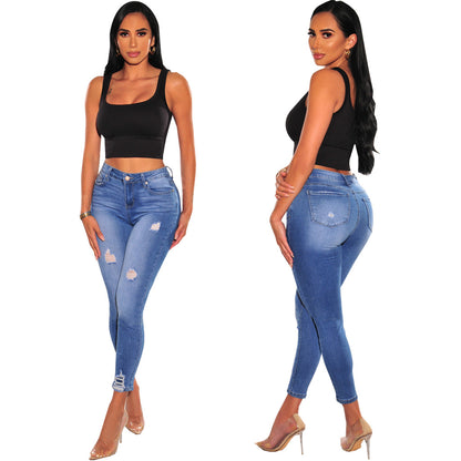 Skinny-Hose aus Stretch-Denim