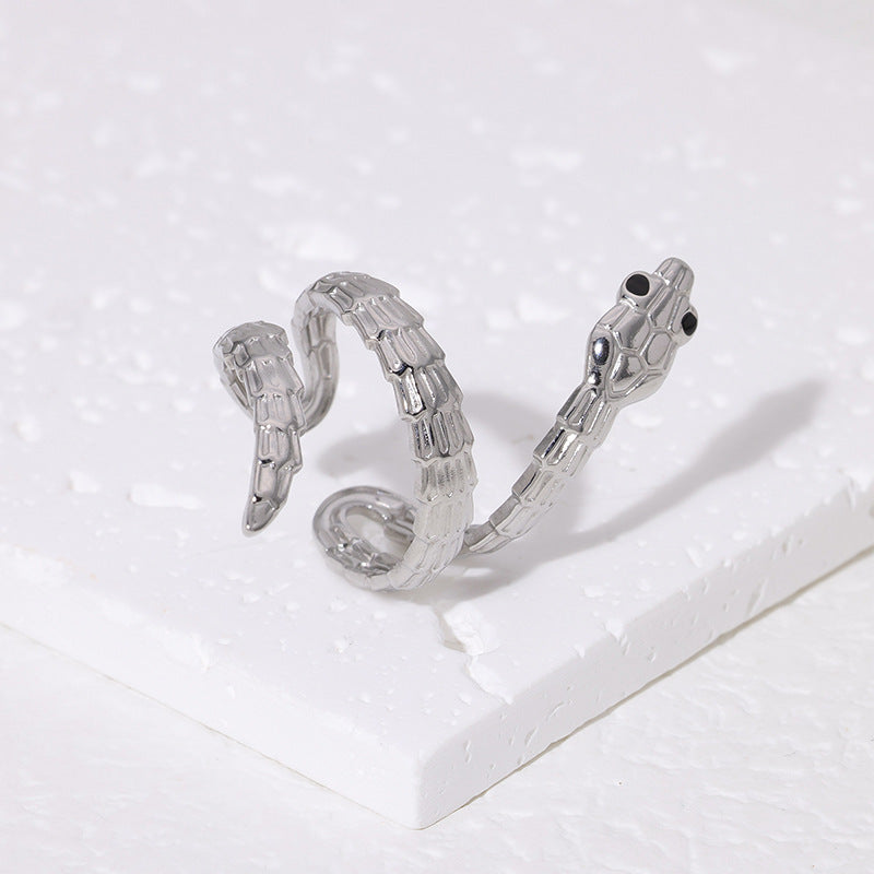 Snake-shaped French Design Rings