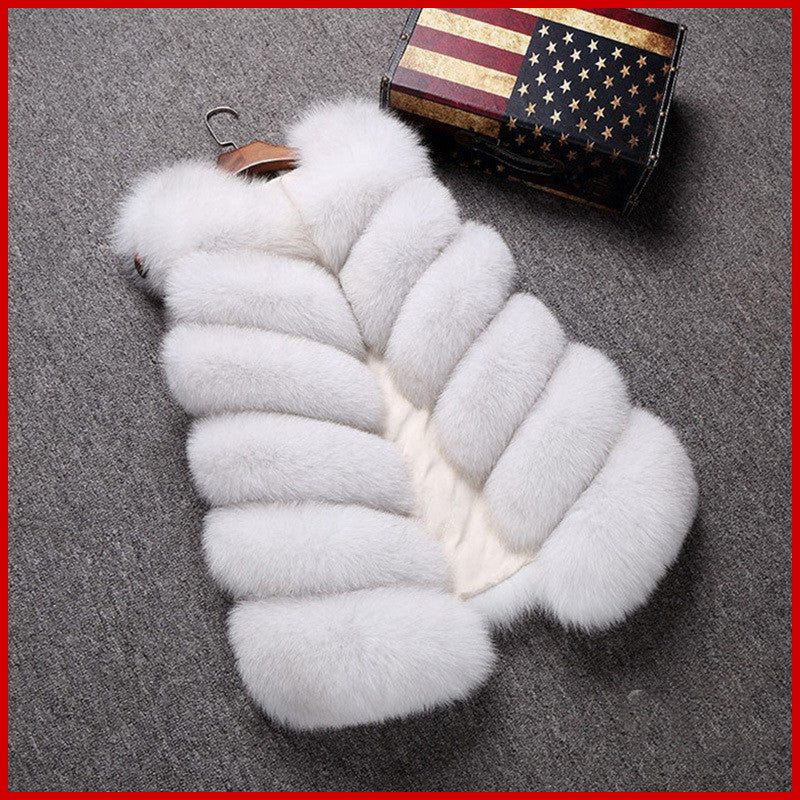 Mid Length Faux Fur Vests