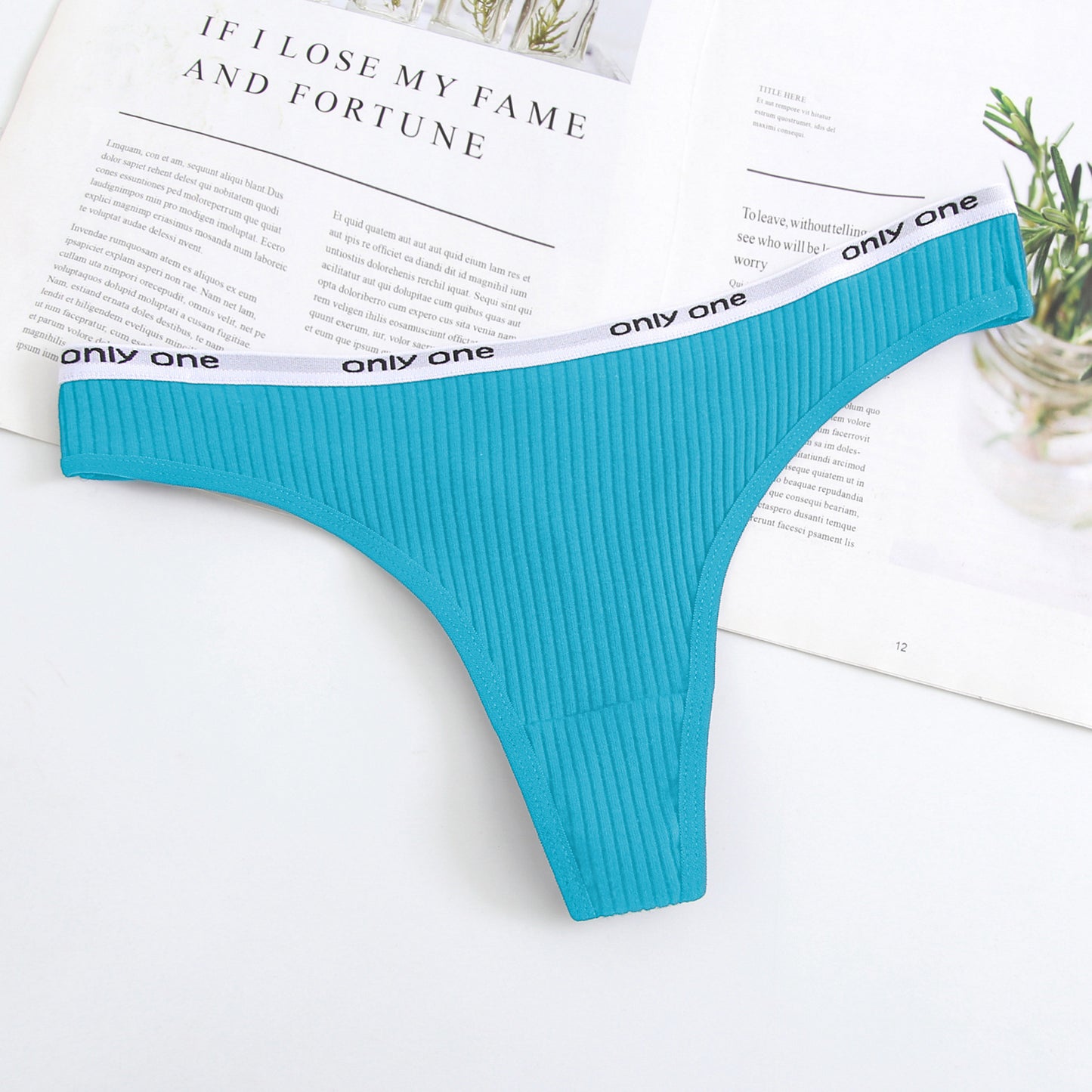 Cotton Low Waist Seamless Thongs