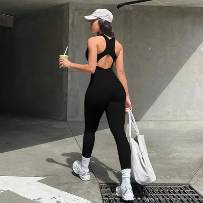 Sleeveless Bodycon Yoga Jumpsuits