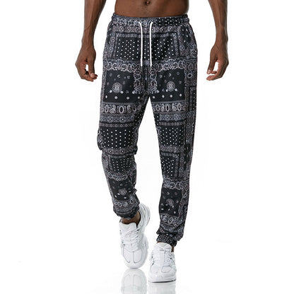 Printed jogging pants casual pants