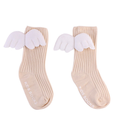 Long tube baby socks pure cotton baby socks high tube boneless loose end socks