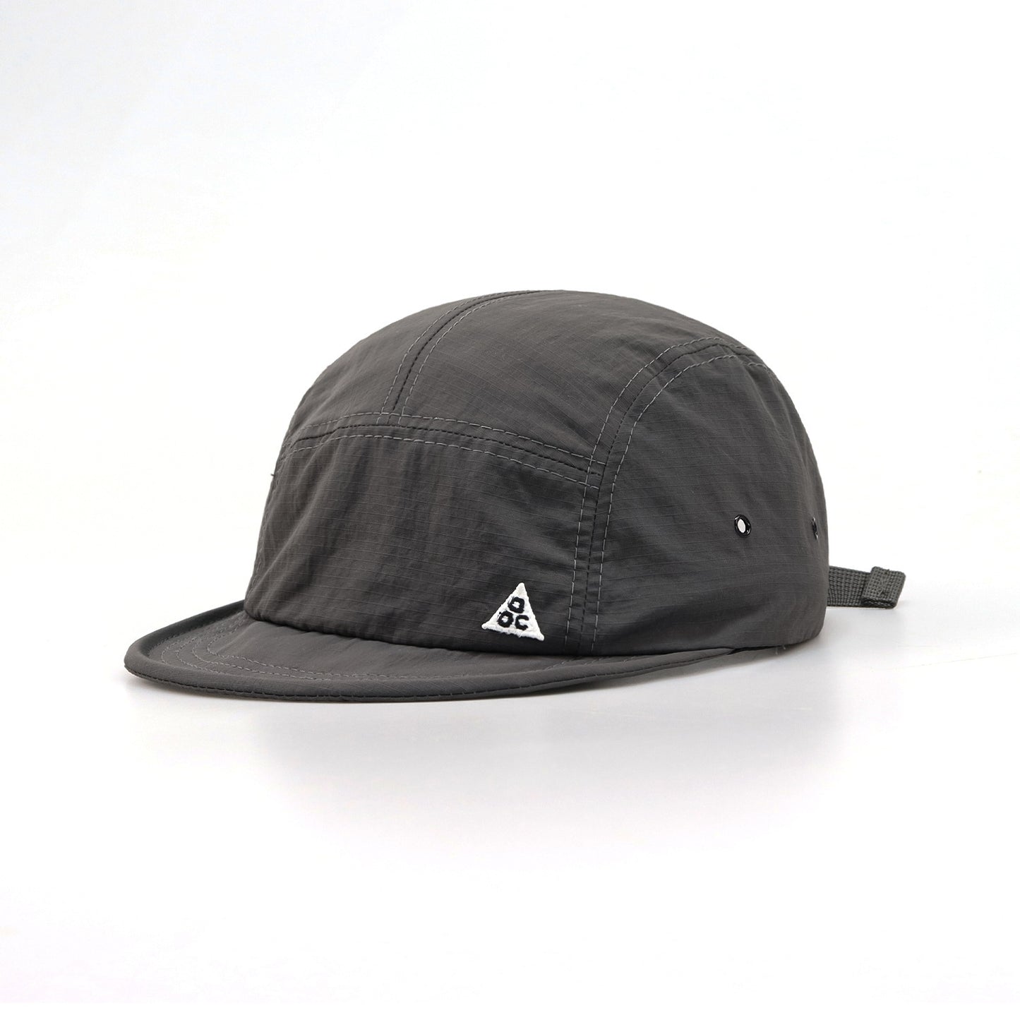 Short Brim Embroidered Peaked Caps