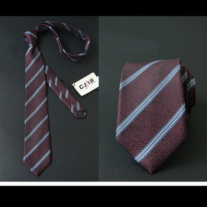 Male business striped retro suit ties