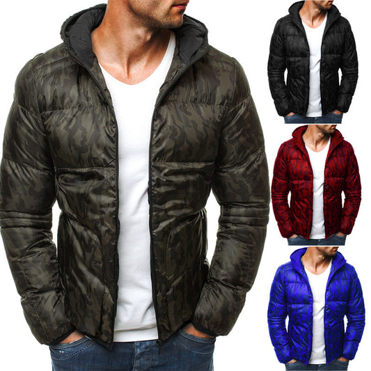 Camouflage Hooded Cotton Jackets