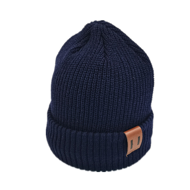 Pure color wild wool hat for men and women