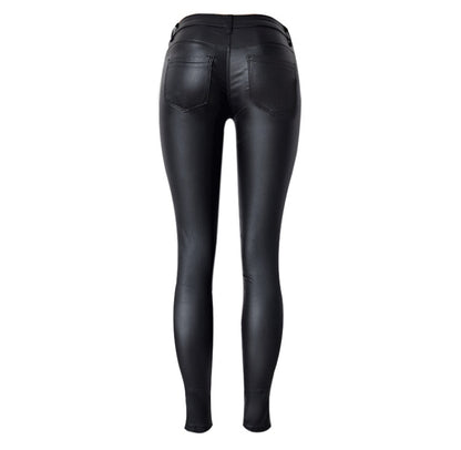 Leather ladies pants